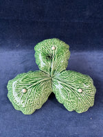 Bordallo Pinheiro Portugal Majolica Cabbage Leaf Tray