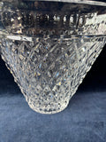 Bombay Lead Crystal Oval Centerpiece Vase