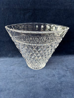 Bombay Lead Crystal Oval Centerpiece Vase