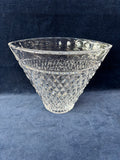 Bombay Lead Crystal Oval Centerpiece Vase