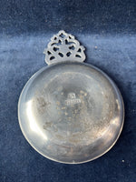 Colonial American Miniature Pewter Porringer Dish by Stede