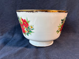 Poinsettia Flower Holly Bowl