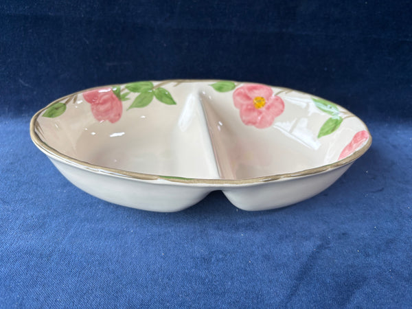 Franciscan Desert Rose Oval Divided Vegetable Bowl