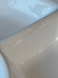 Ceriart S.A. Portugal White Ceramic Chip & Dip Platter