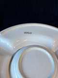 Ceriart S.A. Portugal White Ceramic Chip & Dip Platter