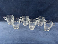 Set Of 6 Duralex Picardie Glass Mugs