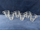 Set Of 6 Duralex Picardie Glass Mugs