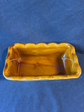 Emile Henry Ceramic Burgundian Clay Brown Ruffled Loaf Dish