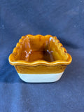 Emile Henry Ceramic Burgundian Clay Brown Ruffled Loaf Dish