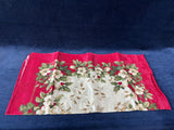 Set Of 6 Red And Gold Cloth Napkins