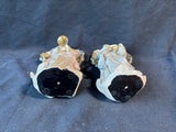 Set of 2 Decorative Angel Figurines with Harp & Trumpet
