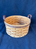 Handmade Splint Wood Basket Ken & Pat Bell Greenwich NJ