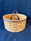 Handmade Splint Wood Basket Ken & Pat Bell Greenwich NJ