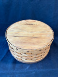 Handmade Splint Wood Basket Ken & Pat Bell Greenwich NJ