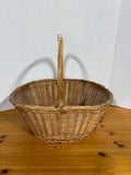 Handwoven Wicker Basket W/Handle
