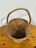 Handwoven Wicker Basket W/Handle