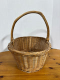 Handwoven Wicker Basket W/Handle