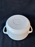 Crofton 2 Qt (2L) Cast Iron Mini Dutch Oven White With Lid