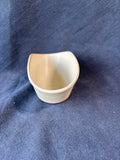 Handcrafted Studio Pottery Oval Bowl with Cottage Relief Design