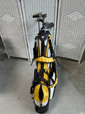 (D) Walter Hagen Small Golf Bag with 10 Clubs & Accessories