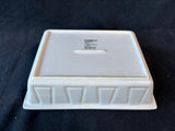 Crate & Barrel White Ceramic Rectangular Baking Dish