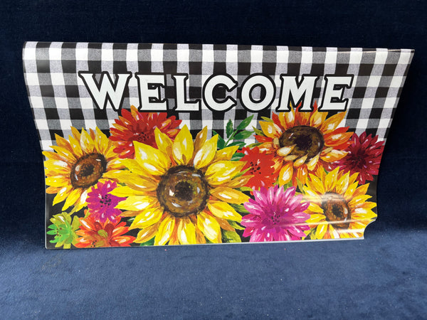 “Welcome” Floral Mailbox Cover