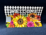 “Welcome” Floral Mailbox Cover