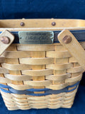 Longaberger (1998) "Collector's Club" Tall Key "Membership" Swing-Handled Basket