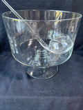 Clear Glass Punch Bowl Set-14 PCs