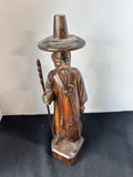 Hand-Carved Asian Folk Art Figure