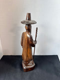 Hand-Carved Asian Folk Art Figure
