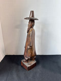 Hand-Carved Asian Folk Art Figure