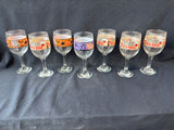 Assorted Halloween Wine Glass Lot- 7 PCs