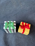 Hallmark Ceramic Holiday Presents Salt & Pepper Shaker Set