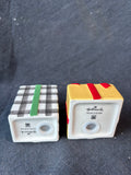 Hallmark Ceramic Holiday Presents Salt & Pepper Shaker Set