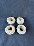 Cream Colored Rope Napkin Rings (4)