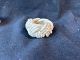 Cream Colored Rope Napkin Rings (4)