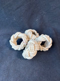 Cream Colored Rope Napkin Rings (4)