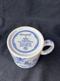 Pair Of Honeywall By Spode Williams Sonoma Mug England Blue & White Floral Cup