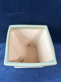 Napco Imports Reactive Glazed Ceramic Indoor Planter Pot with Footed Saucer