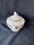 Grace Teaware Gold Strips Fine Porcelain Teapot