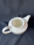 Grace Teaware Gold Strips Fine Porcelain Teapot