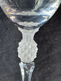 Pair Of Danbury Mint Crystal Hospitality Pineapple Stem Wine Glasses