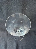 Pair Of Danbury Mint Crystal Hospitality Pineapple Stem Wine Glasses