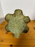 Lot of 2 Handwoven Wicker Baskets