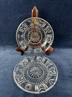 Pair Of Waterford Crystal Millenium Collection Toast to 2000 Plates