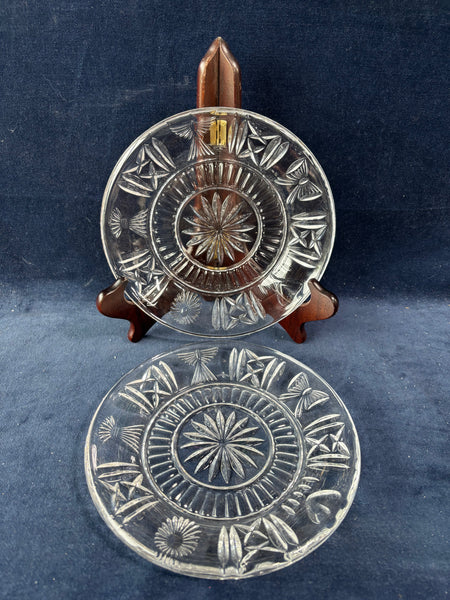 Pair Of Waterford Crystal Millenium Collection Toast to 2000 Plates