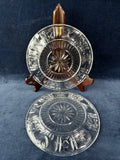 Pair Of Waterford Crystal Millenium Collection Toast to 2000 Plates