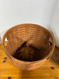 Longaberger 1989 Large Corn Basket with Cut Out Handles