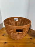 Longaberger 1989 Large Corn Basket with Cut Out Handles